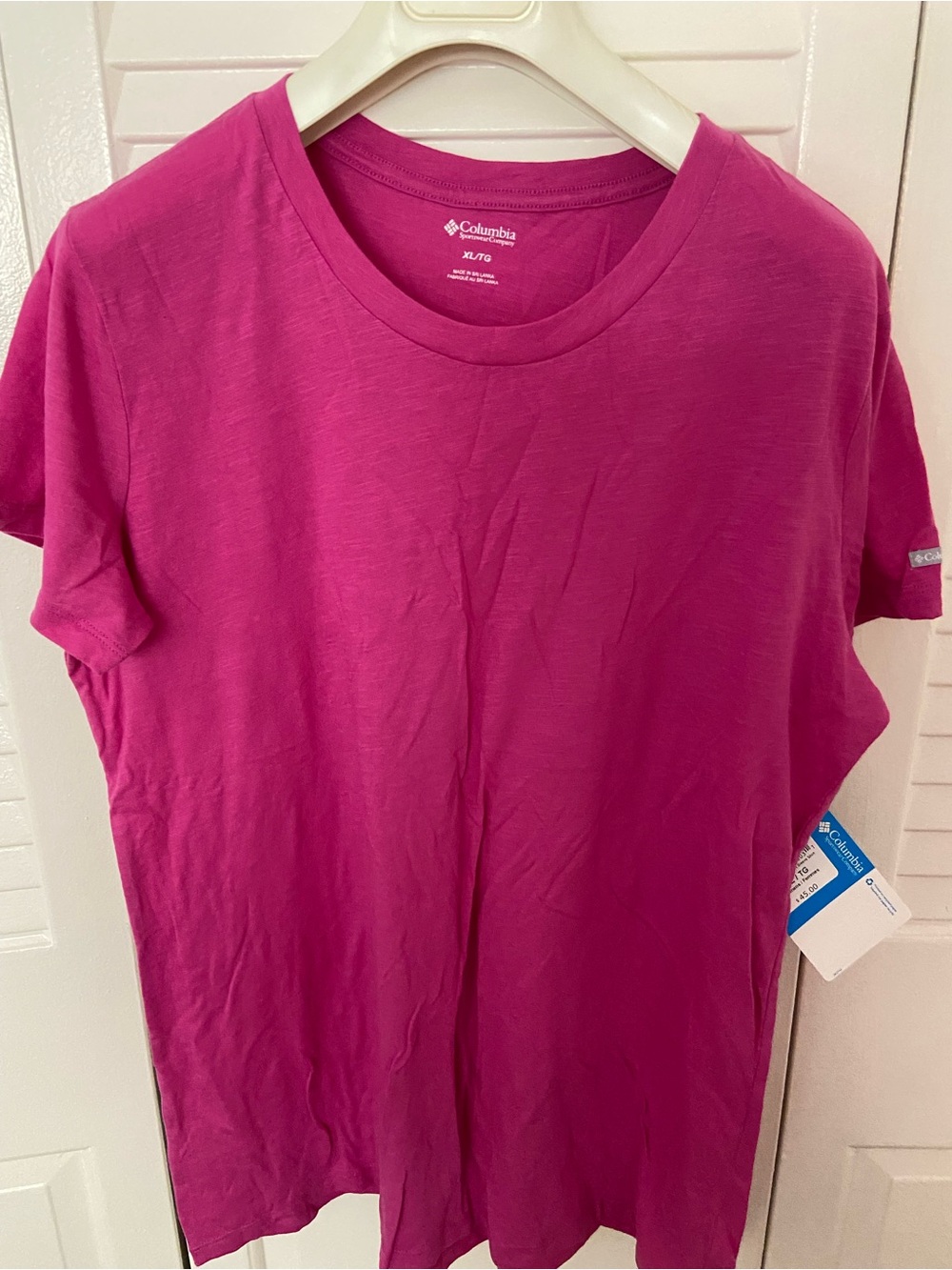Columbia Magenta Women's Short Sleeve Tee
